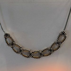 Reversible Brighton necklace - gold and silver